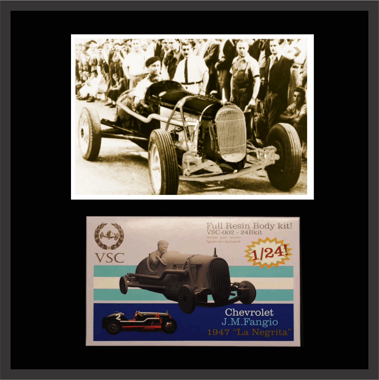 VSC-002 24Bkit - “La Negrita” - Juan M. Fangio 1947 (versión original: motor Chevrolet ) - Imagen 2