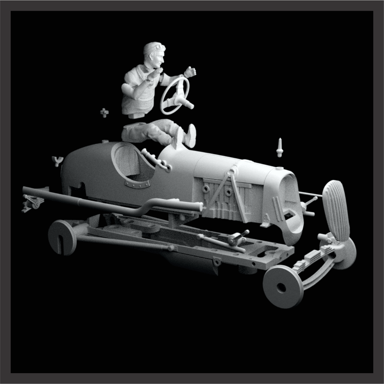 VSC-002 24Bkit - “La Negrita” - Juan M. Fangio 1947 (versión original: motor Chevrolet ) - Imagen 5