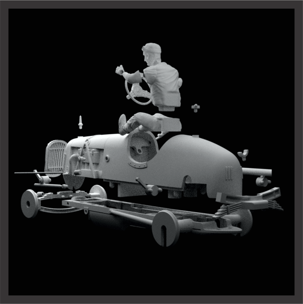 VSC-002 24Bkit - “La Negrita” - Juan M. Fangio 1947 (versión original: motor Chevrolet ) - Imagen 4