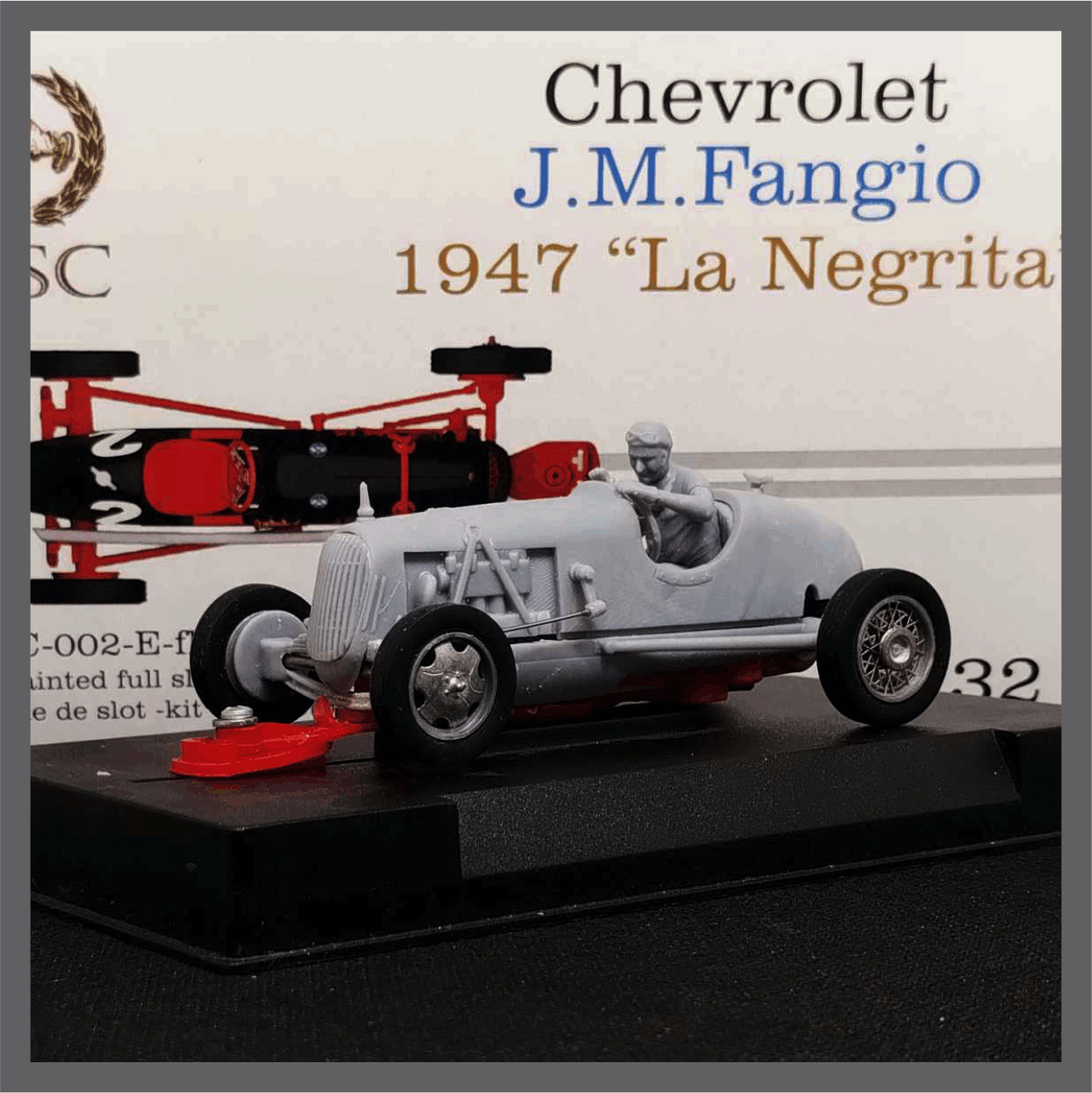 VSC-002 - E-fk32 - “La Negrita” - Juan M. Fangio 1947 (versión original: motor Chevrolet ) - Imagen 3