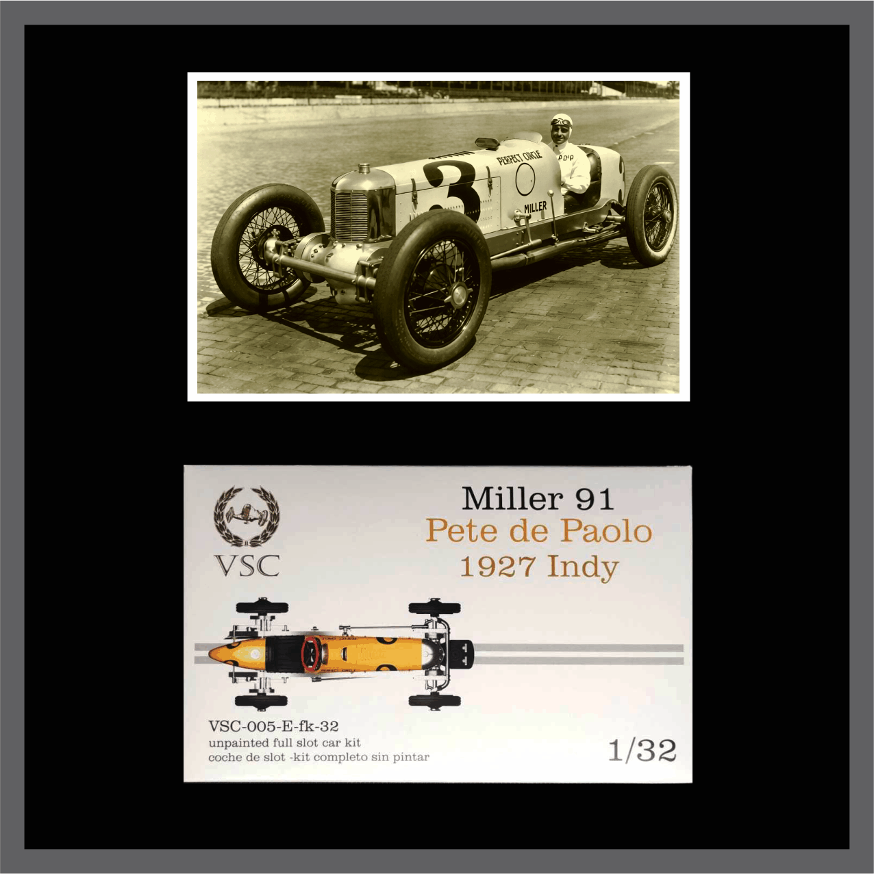 VSC-005 - E-fk32 - Miller “Perfect Circle “ – Indianápolis 1927 – Peter de Paolo - Imagen 2