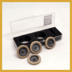 VSC- SW1170 set 4 cubiertas tipo Firestone Ballon + llanta ciega - blancas