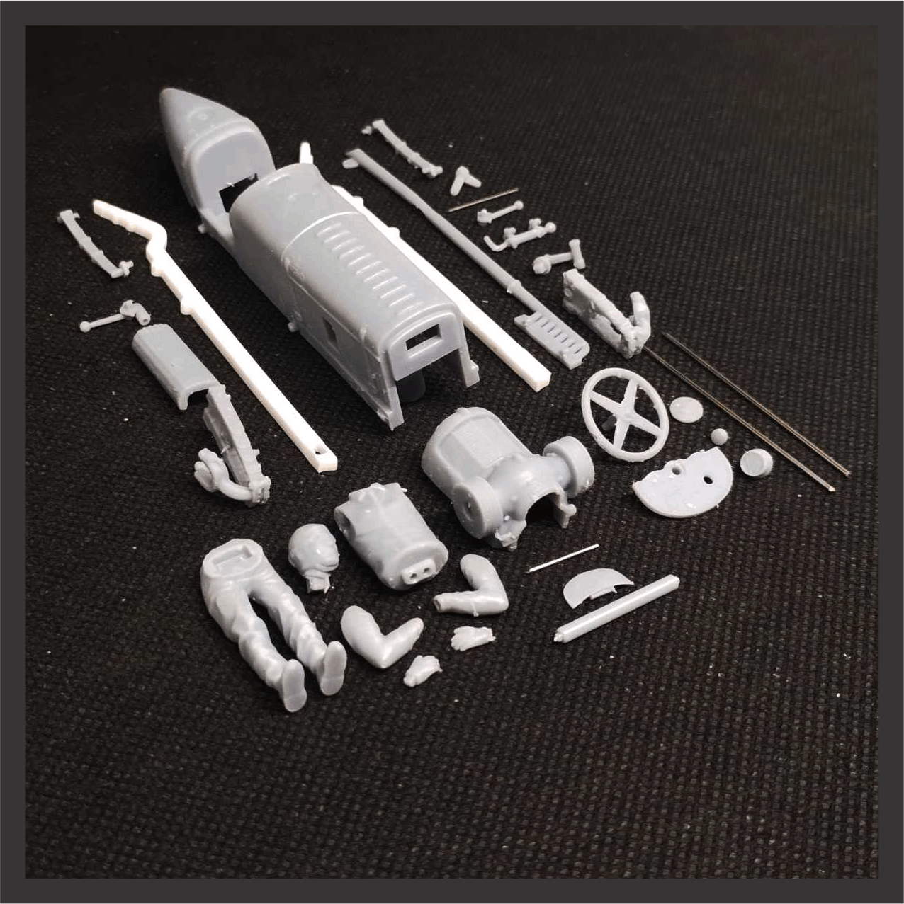 VSC-003 24Bkit - Miller "Packard Cable" Spl - 1929 Monthlery Francia- Leon Duray record de velocidad - Imagen 6